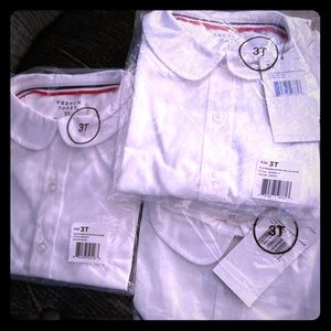 Toddler uniform shirts ($13 for all 3 blouses)